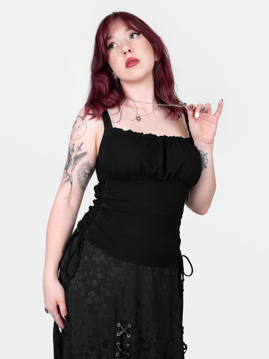 Top milkmaid z wiązaniami Vixen
