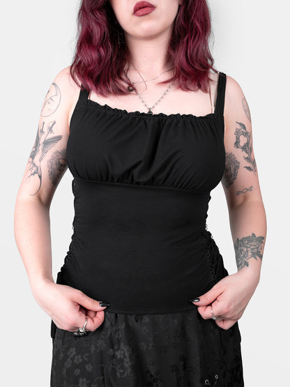 Top milkmaid z wiązaniami Vixen
