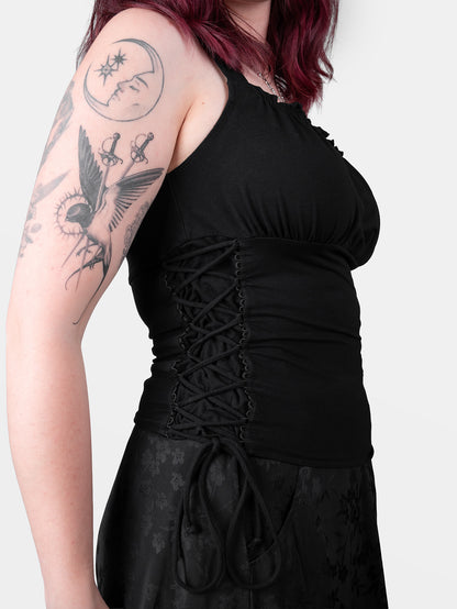 Top milkmaid z wiązaniami Vixen