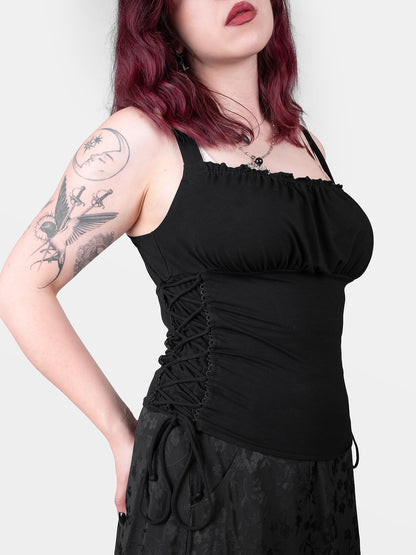 Top milkmaid z wiązaniami Vixen