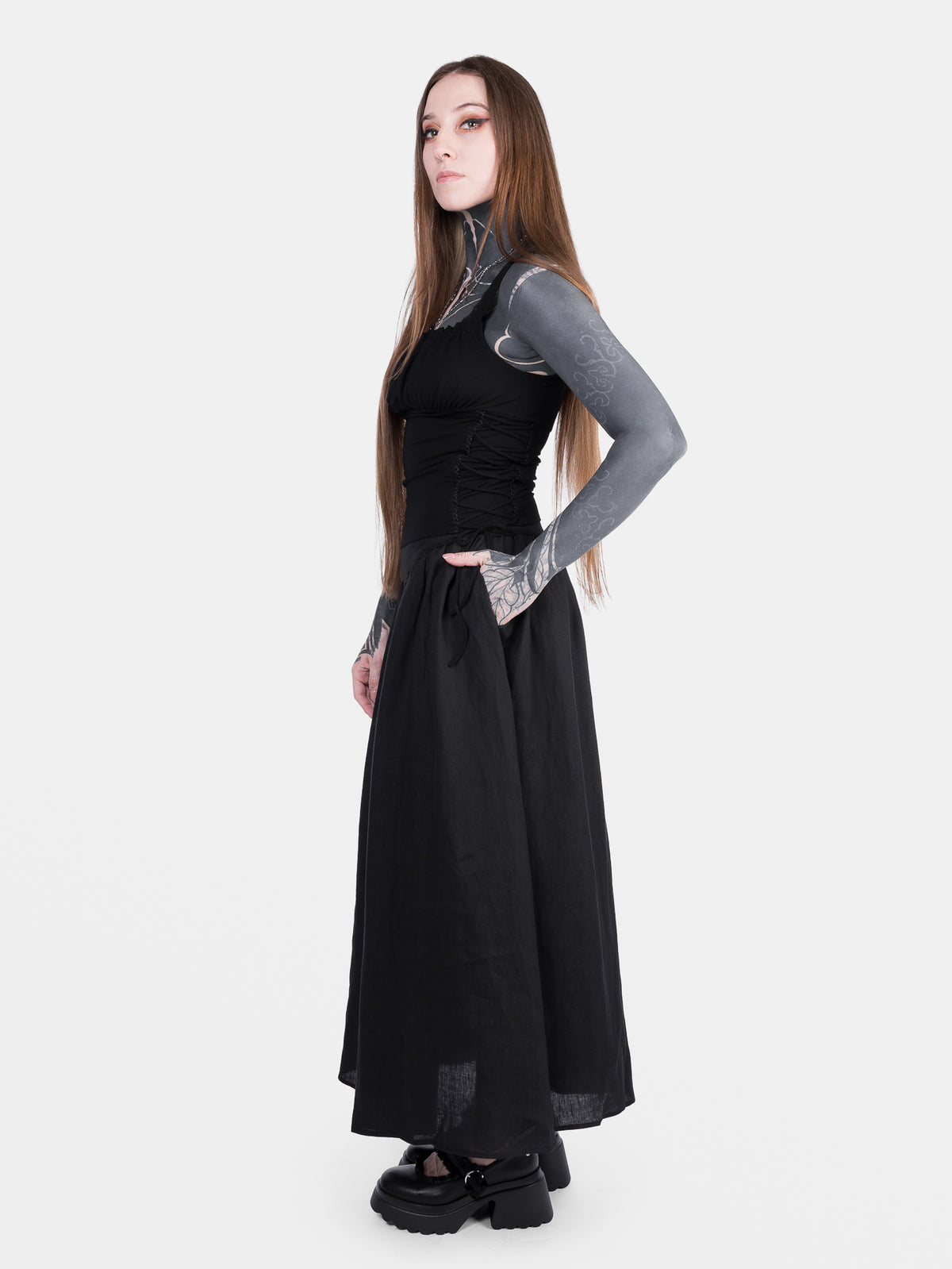 Lniana spódnica maxi Aurelia