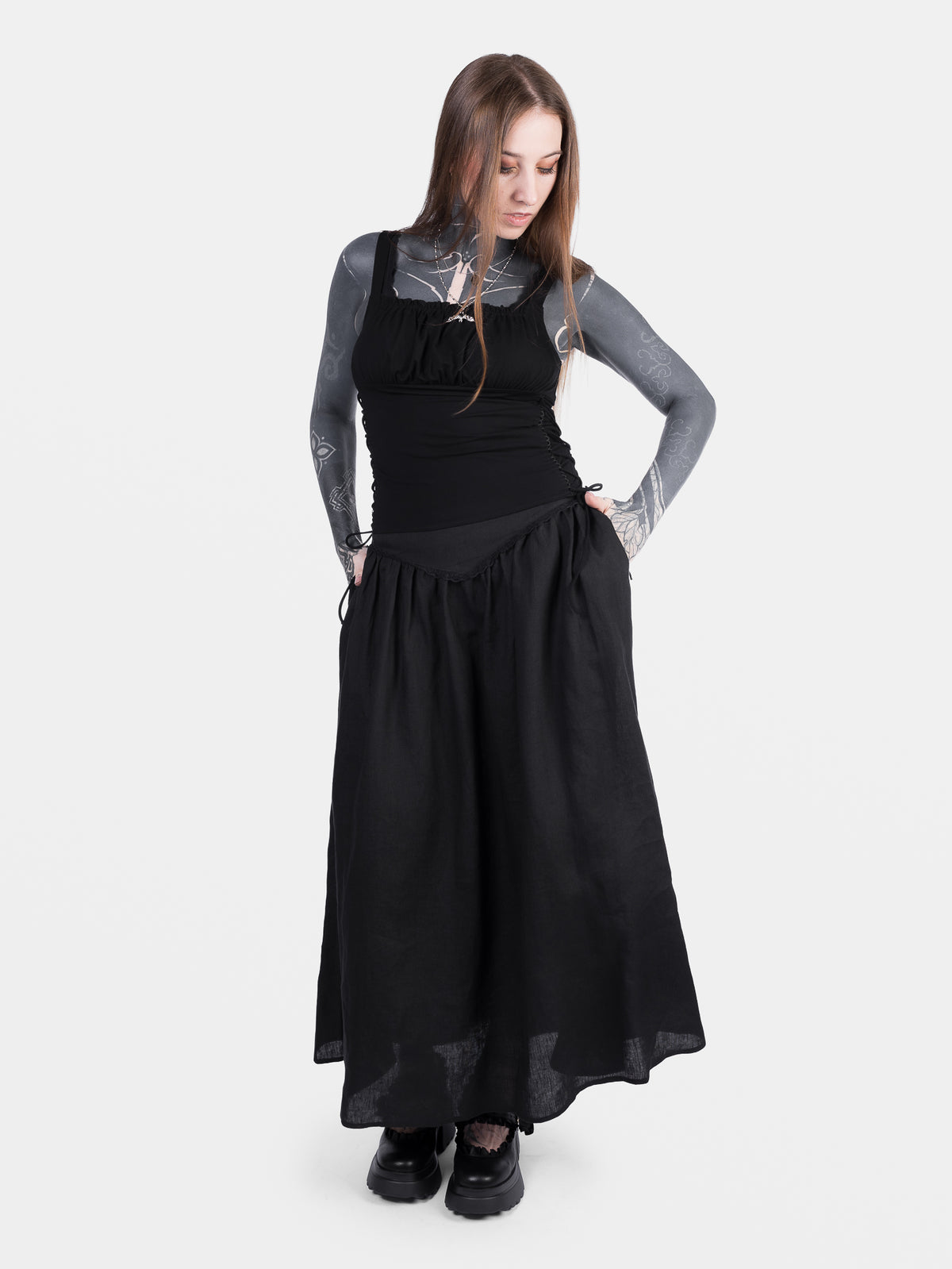 Lniana spódnica maxi Aurelia