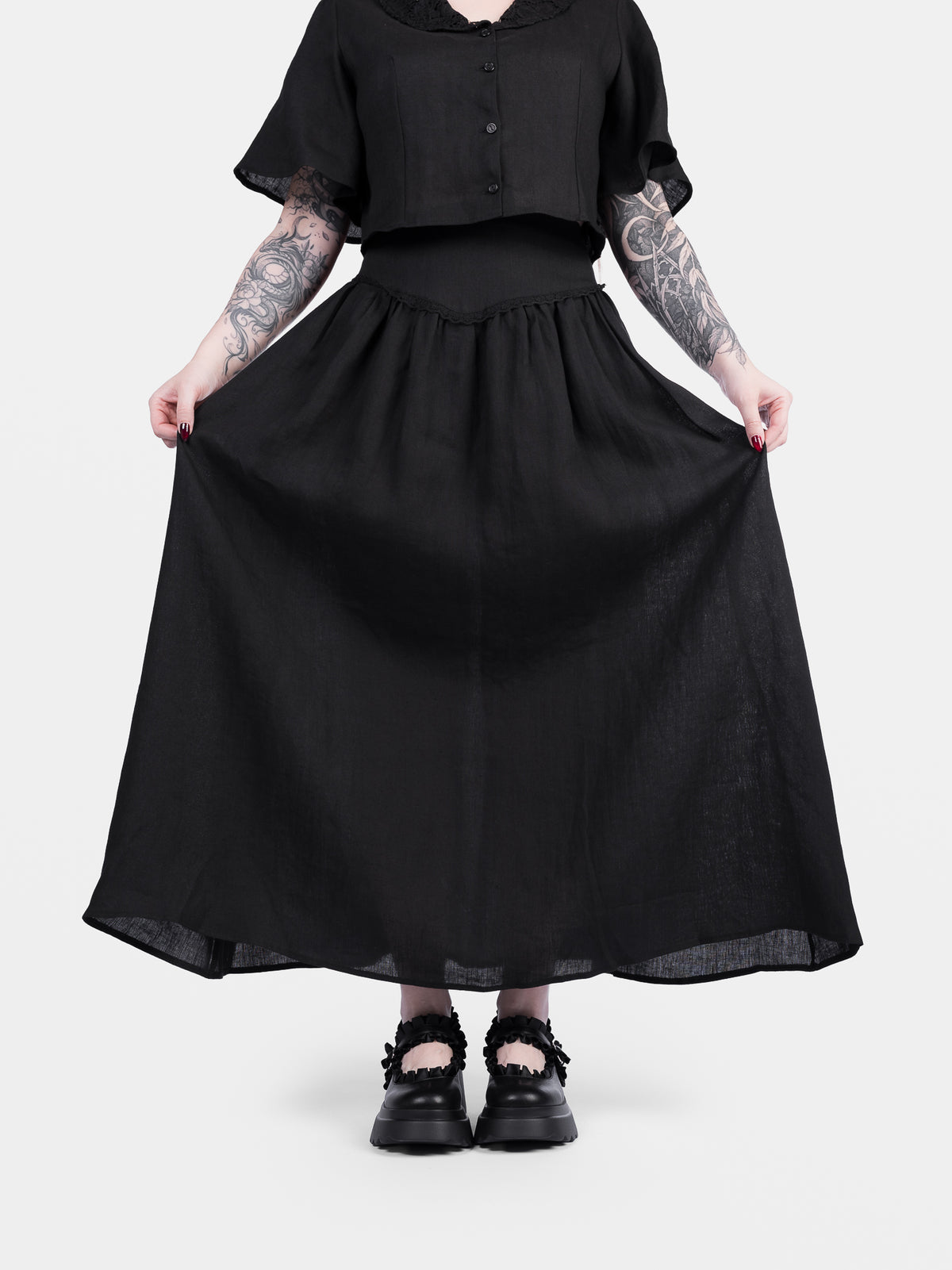 Lniana spódnica maxi Aurelia