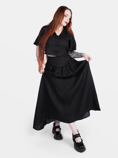 Lniana spódnica maxi Aurelia