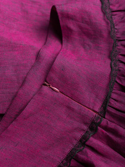 Lniana spódnica maxi Berry Aurelia