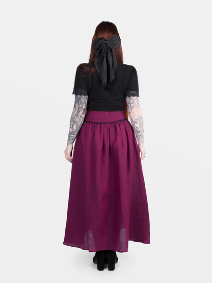 Lniana spódnica maxi Berry Aurelia