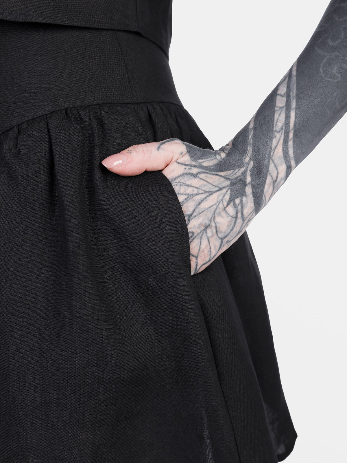 Daredevil Linen Mini Skirt 