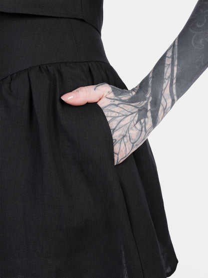 Daredevil Linen Mini Skirt 