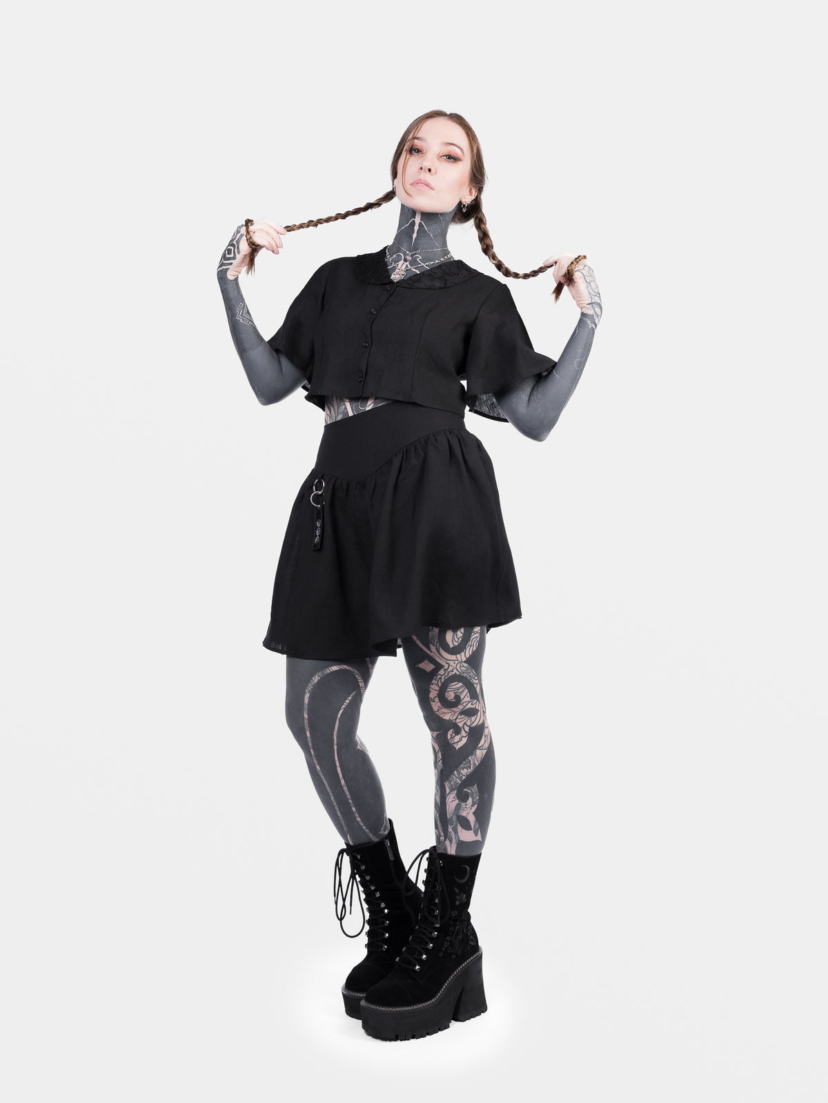 Daredevil Linen Mini Skirt 