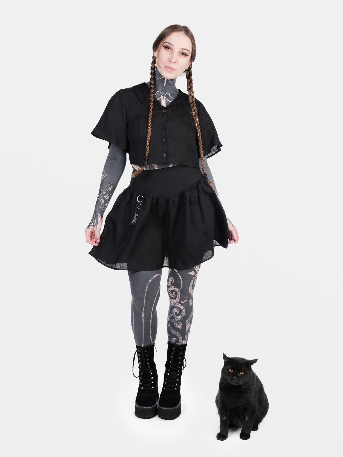 Daredevil Linen Mini Skirt 