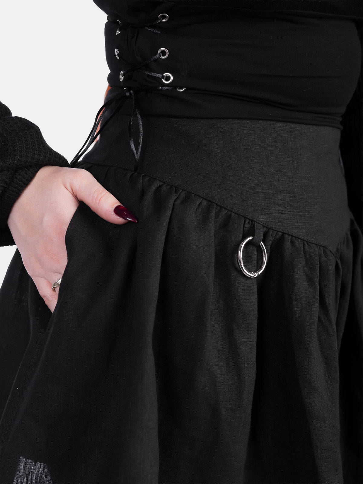Daredevil Linen Mini Skirt 