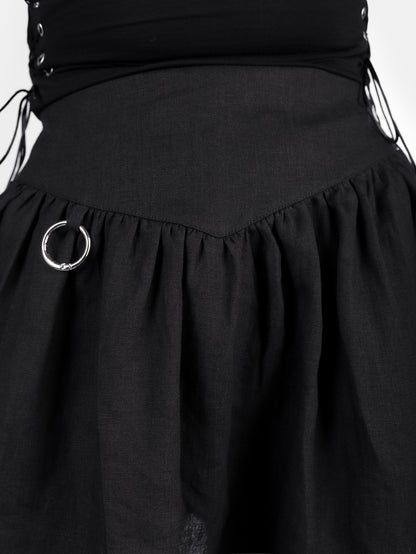 Daredevil Linen Mini Skirt 