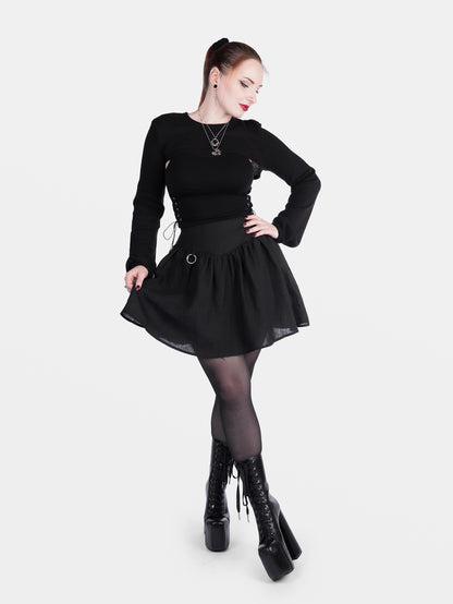 Daredevil Linen Mini Skirt 