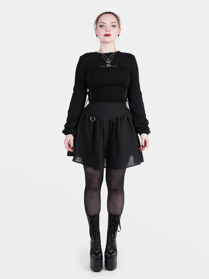 Daredevil Linen Mini Skirt 