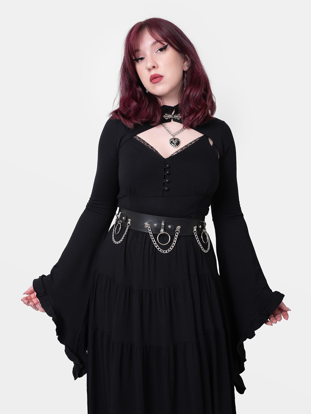 Shrug ze srebrnym zapięciem Yennefer