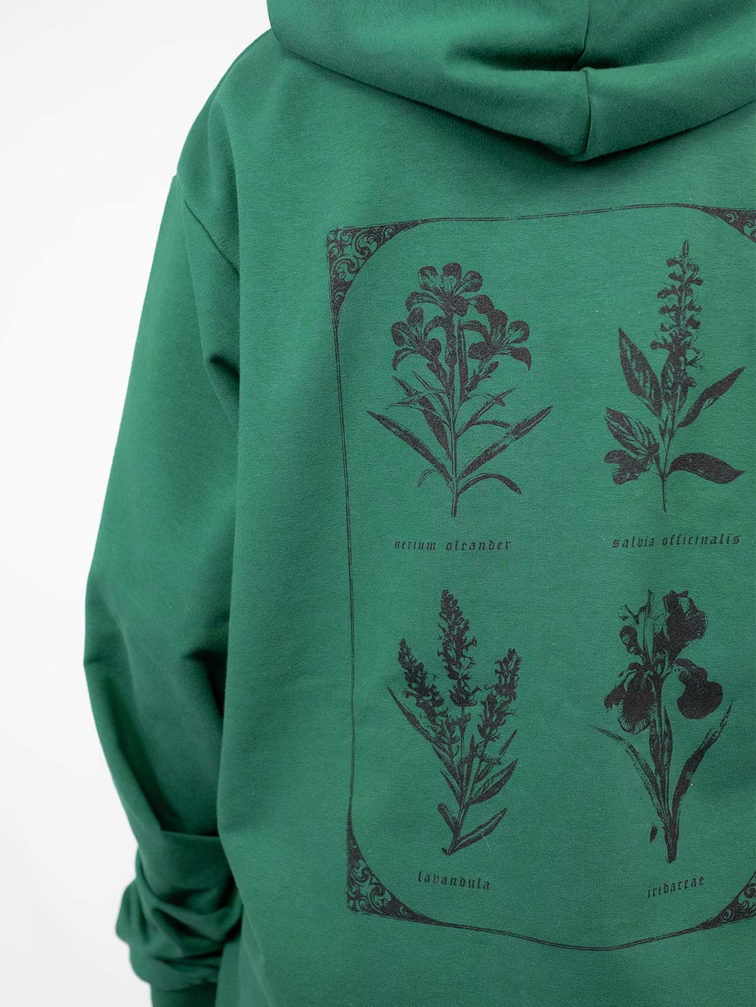Zielona bluza z kwiatami Herbarium