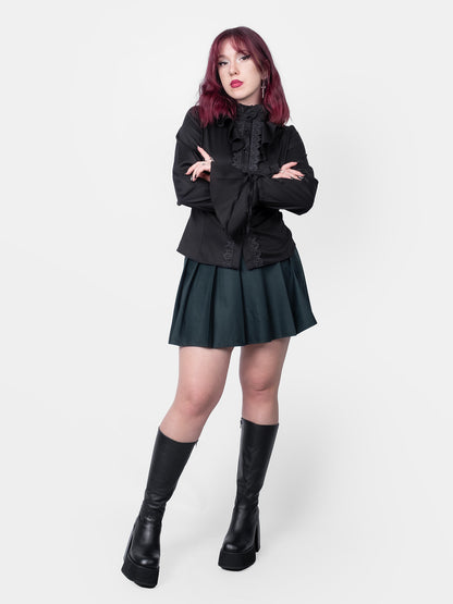 Ciemnozielona tennis skirt