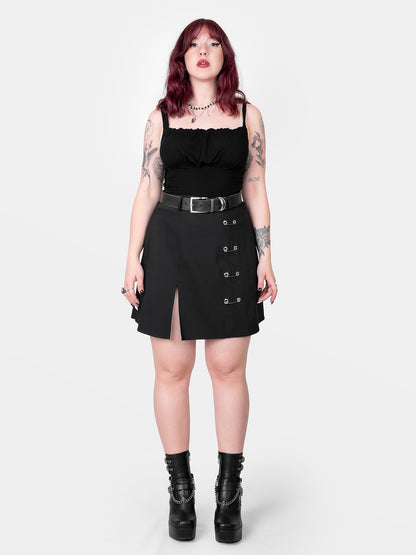 Spódnica mini z agrafkami Courtney