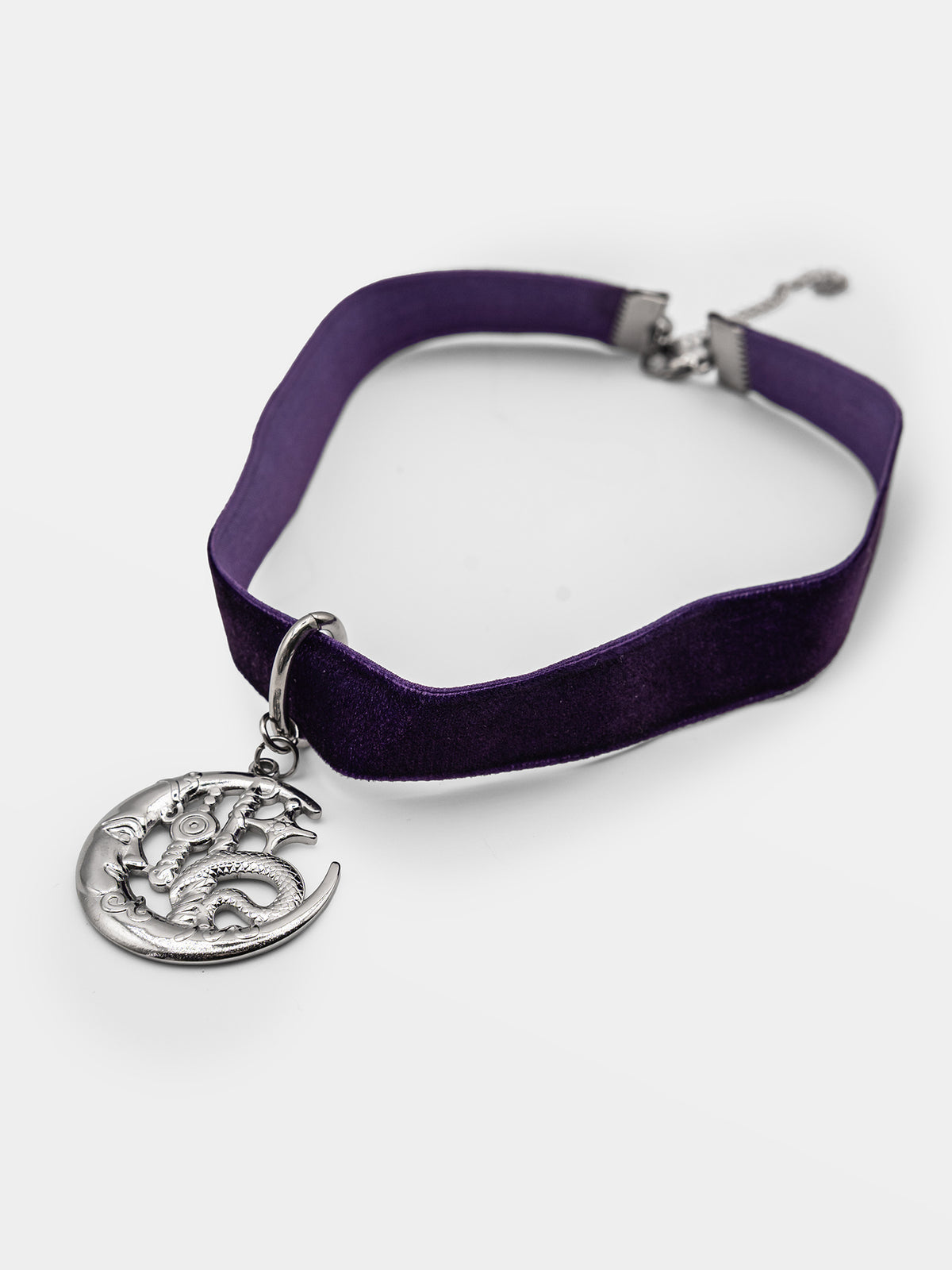 Purple Lunelle collar with a moon