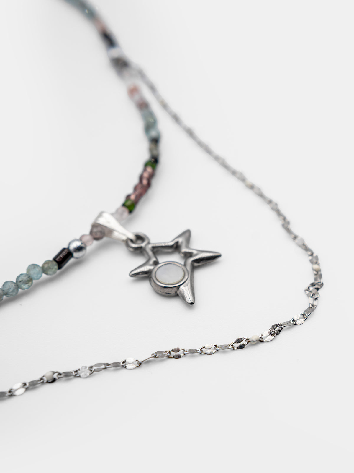 Choker z kamieni naturalnych z gwiazdką Stella