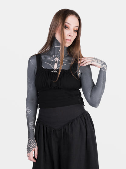 Top milkmaid z wiązaniami Vixen