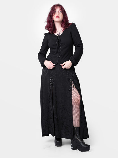 Apathy Lace Up Blouse 