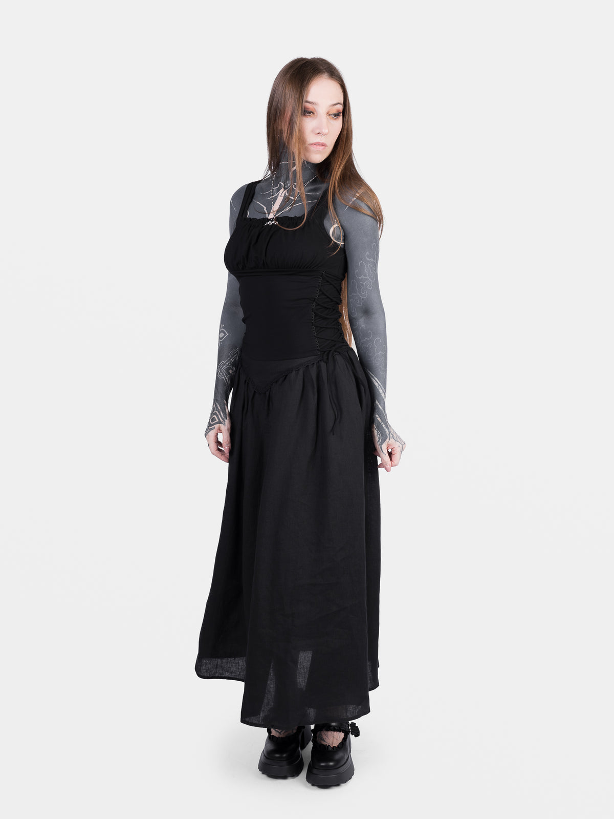 Top milkmaid z wiązaniami Vixen