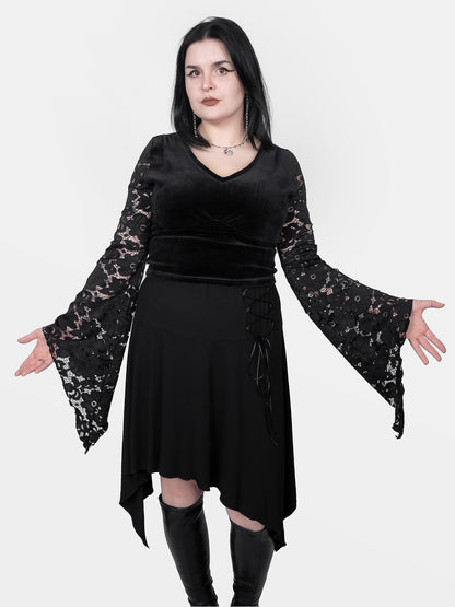 Asymetryczna spódnica z wiązaniem Lilith