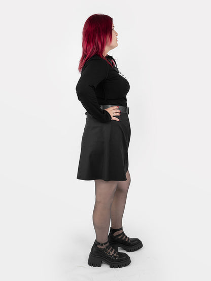 Coven Mini Slit Skirt