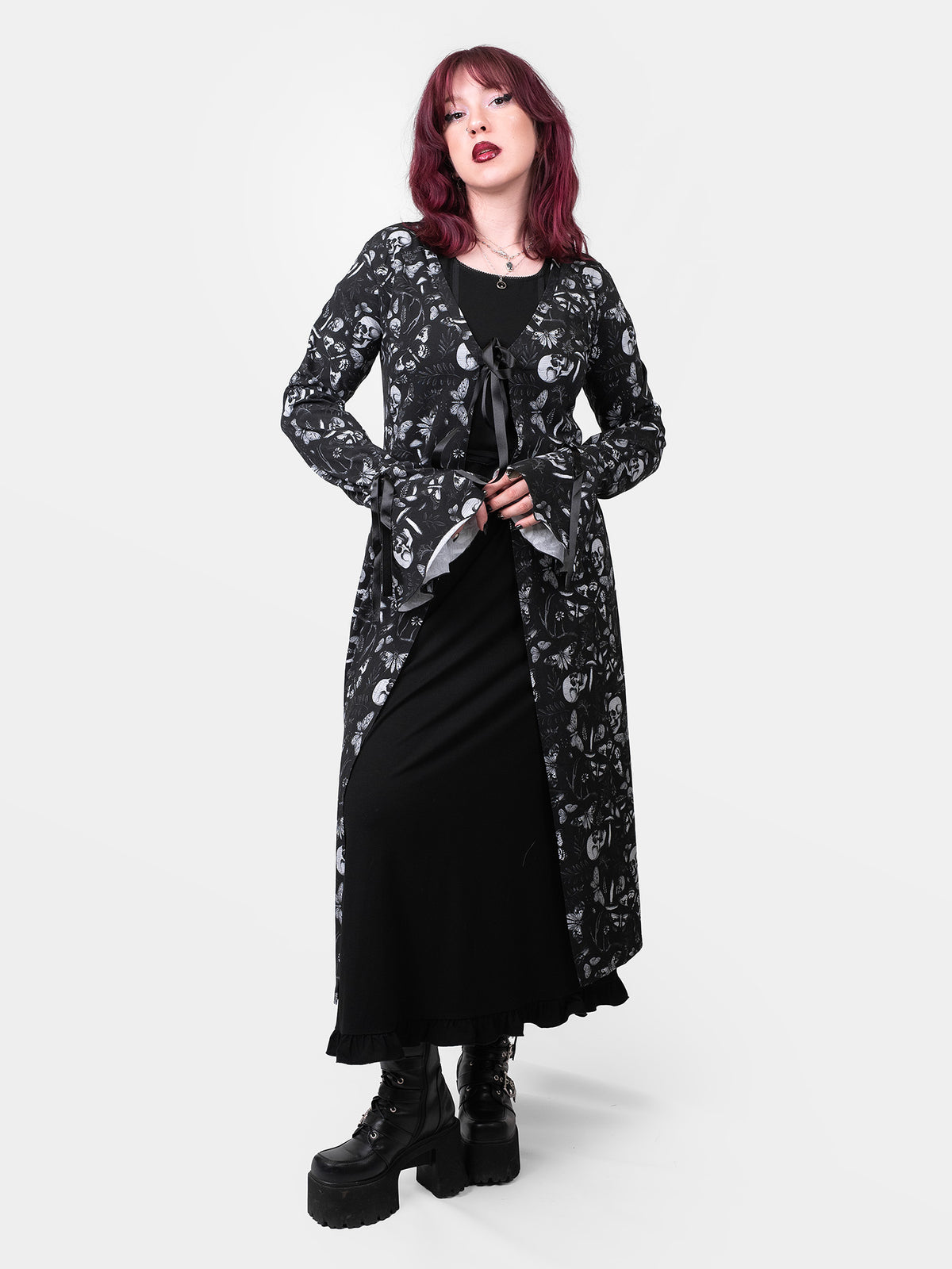Moonveil Long Tied Cardigan 
