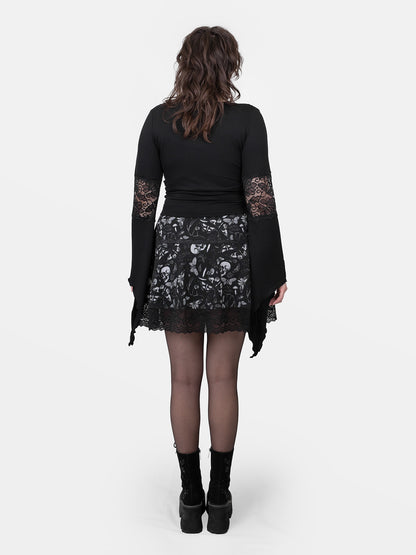 Moonveil Lace Mini Skirt