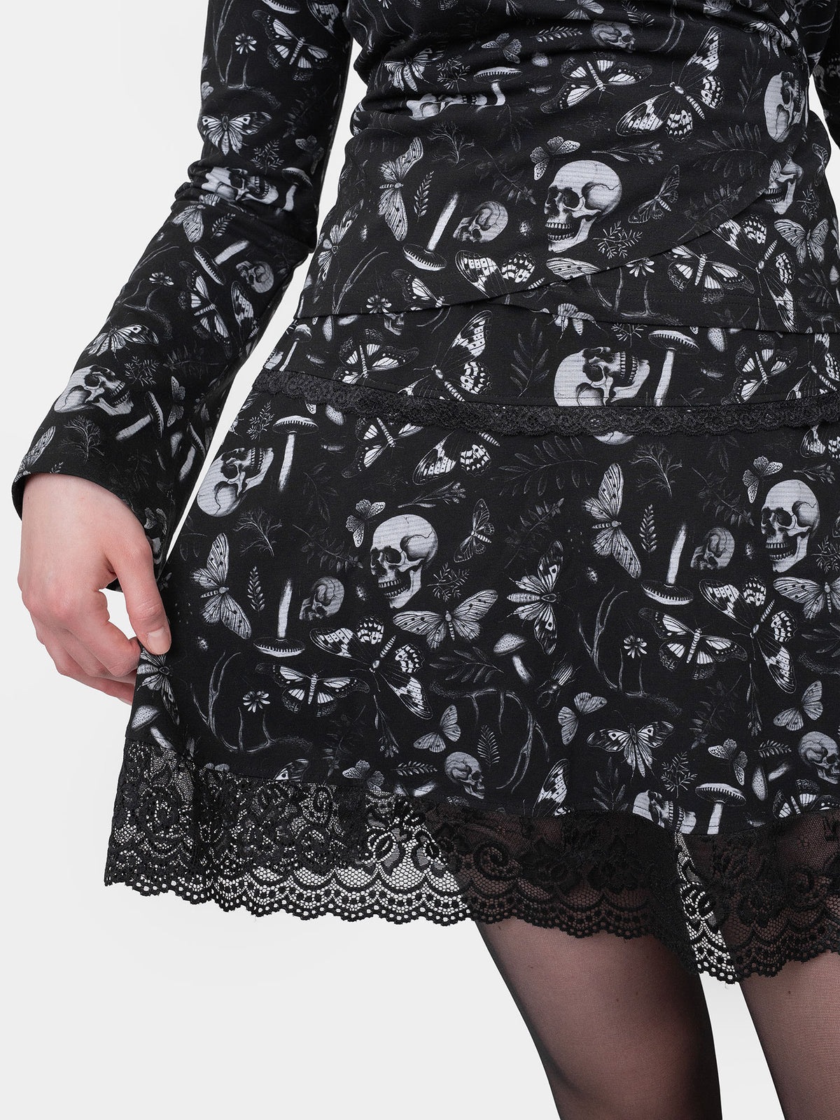 Moonveil Lace Mini Skirt