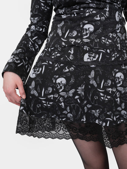 Moonveil Lace Mini Skirt