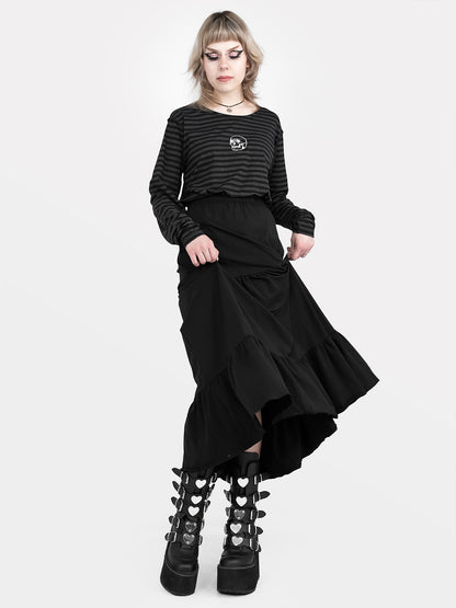 Oblivion Ruffle Midi Skirt