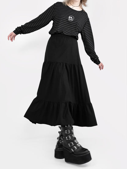 Oblivion Ruffle Midi Skirt