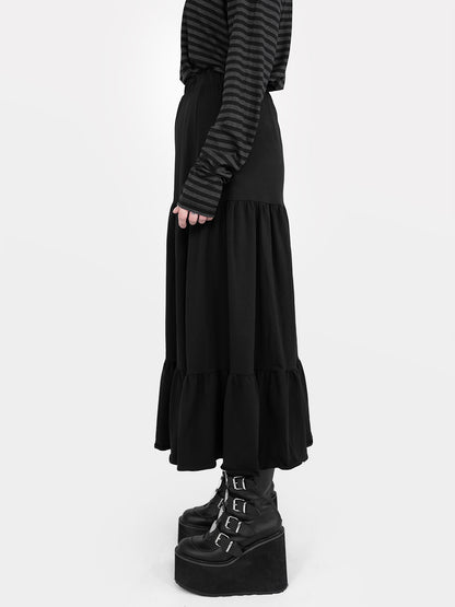 Oblivion Ruffle Midi Skirt