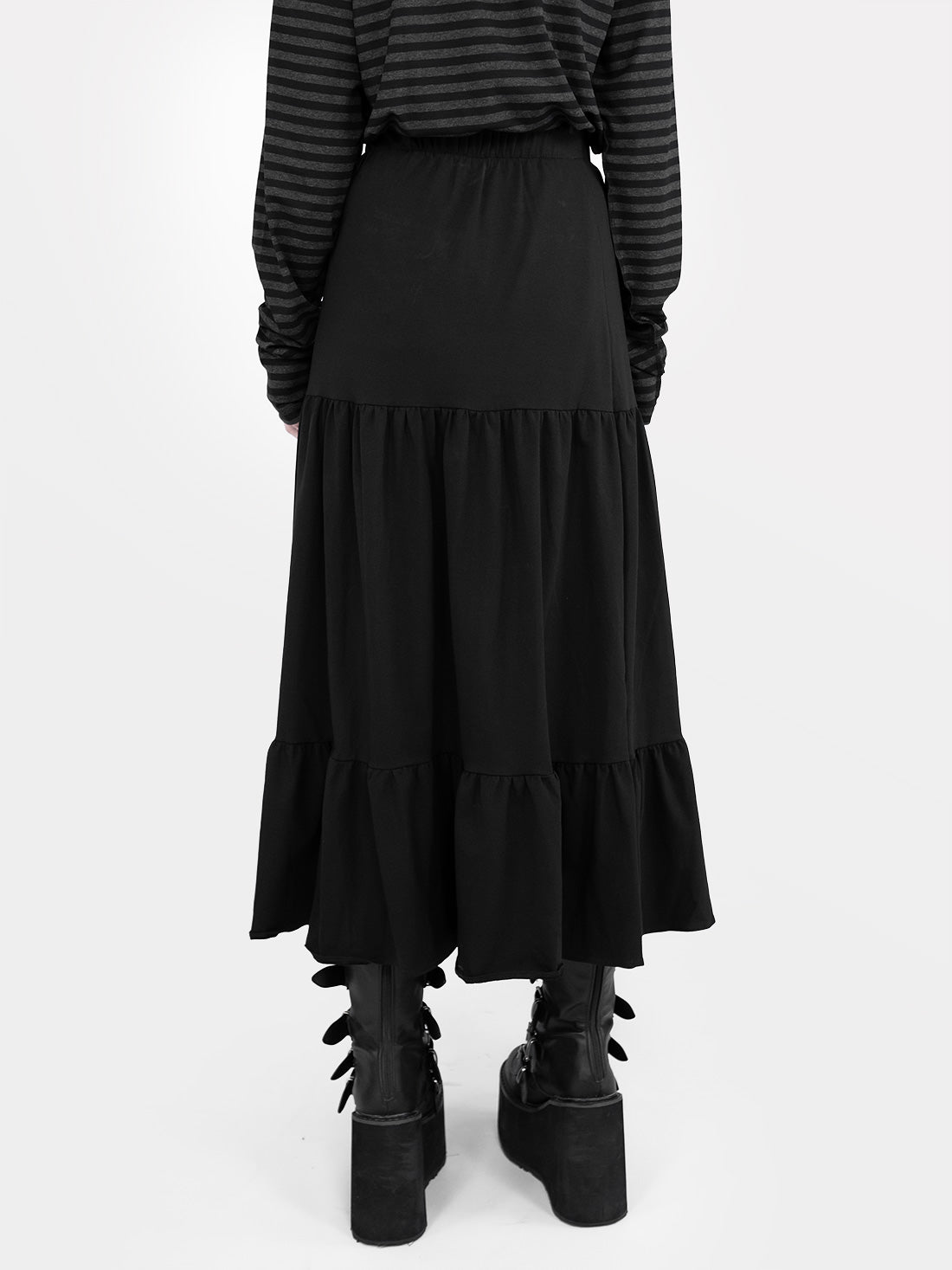 Oblivion Ruffle Midi Skirt