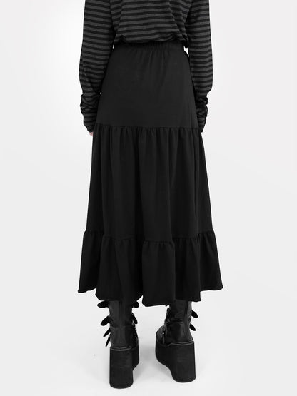 Oblivion Ruffle Midi Skirt