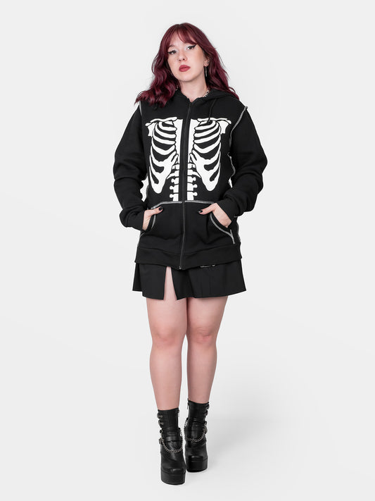 Rozpinana bluza z bawełny organicznej Undead