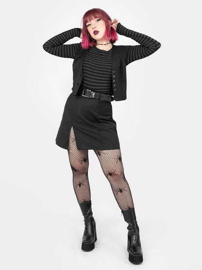 Coven Mini Slit Skirt