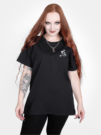 T-shirt z haftem Snapdragon