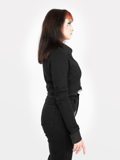 Lenzing™ Ecovero™ Dixi Cropped Cardigan