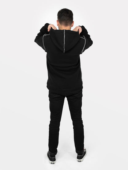 Undead organic cotton zip-up sweatshirt