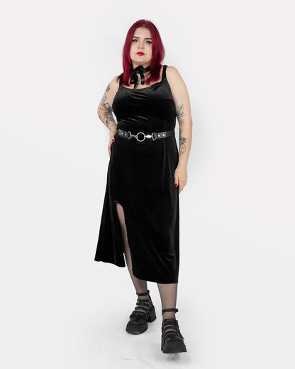 Anathema velvet strapless dress