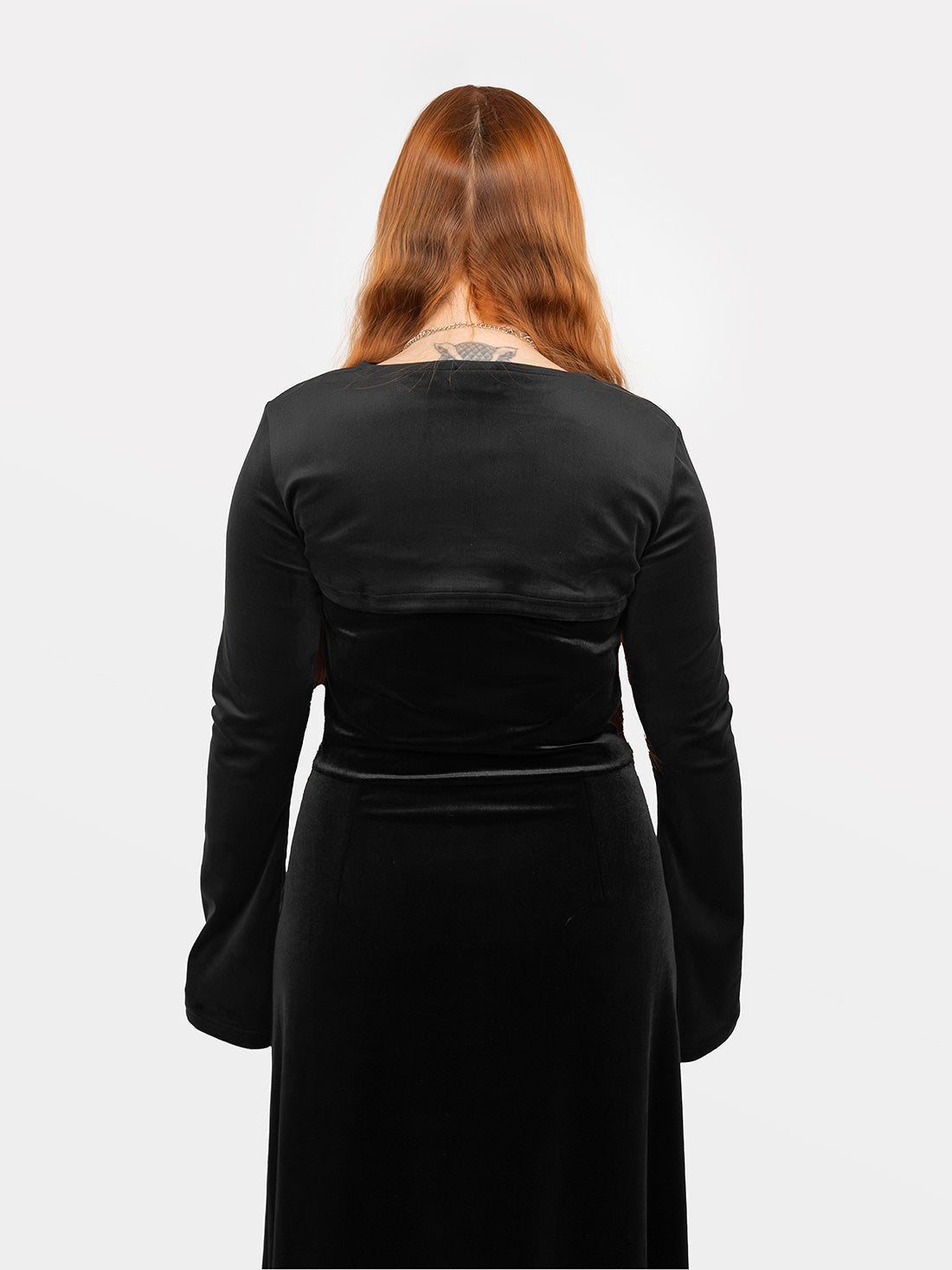 Anathema velvet strapless dress