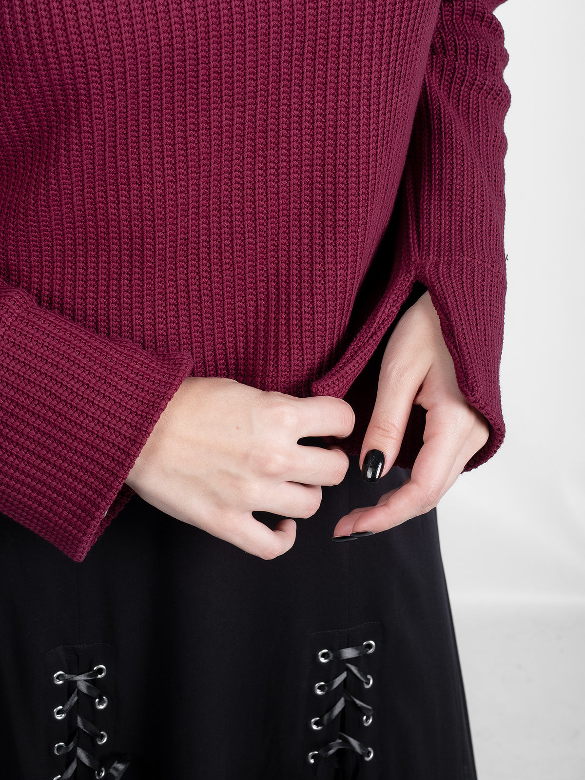 Astrid Burgundy Turtleneck 