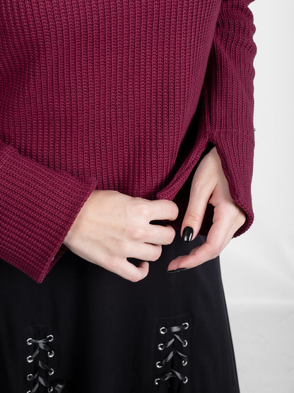 Astrid Burgundy Turtleneck 