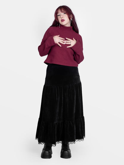 Astrid Burgundy Turtleneck 