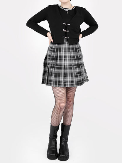 TALL Tennis skirt w ciemnoszarą kratkę