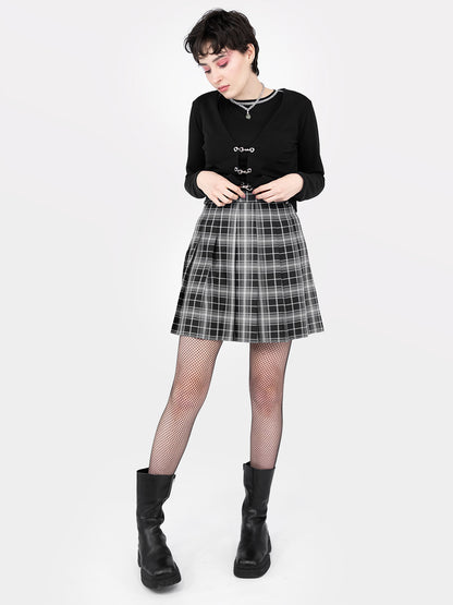 TALL Tennis skirt w ciemnoszarą kratkę